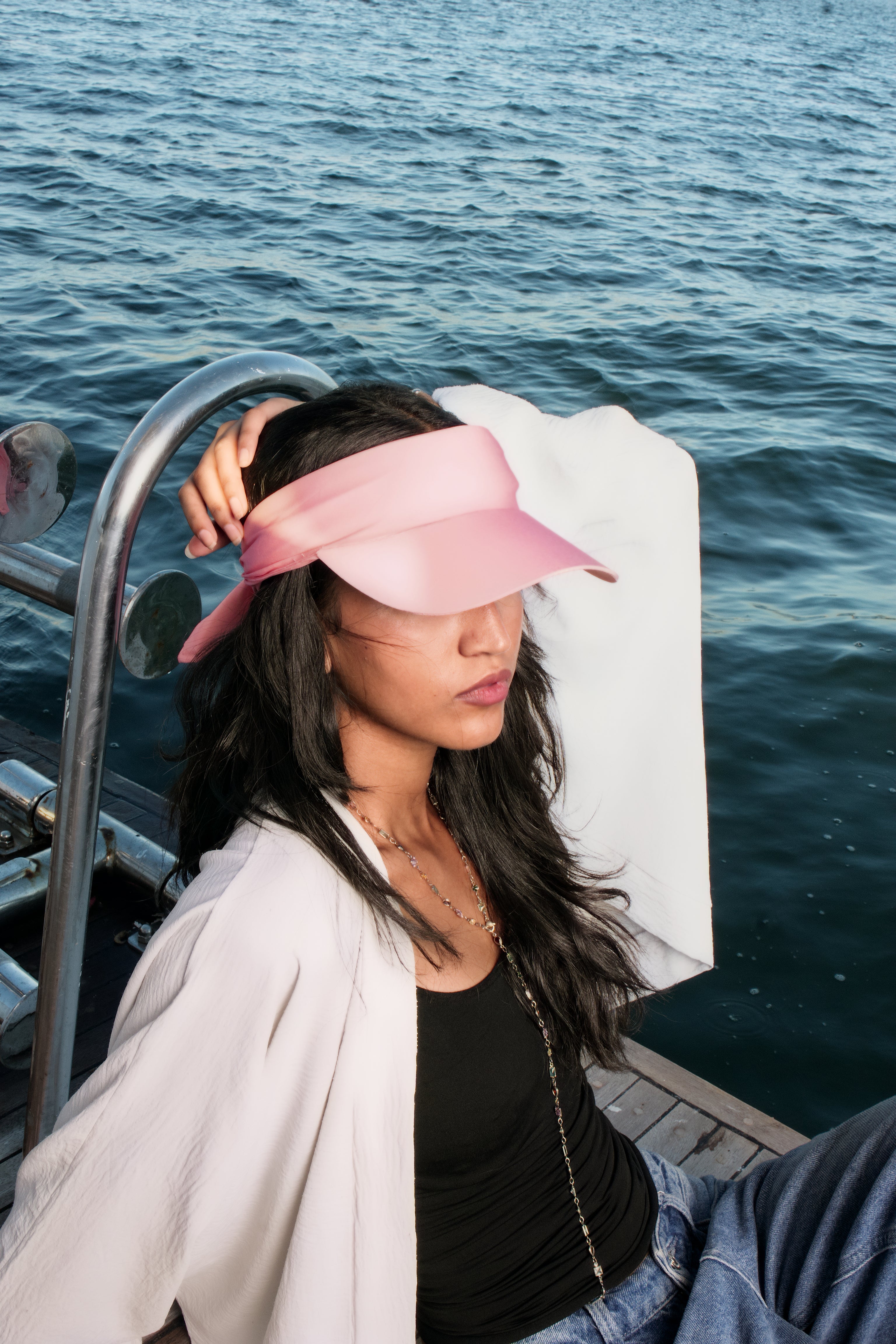 Hikage Tie Hat (Baby pink)