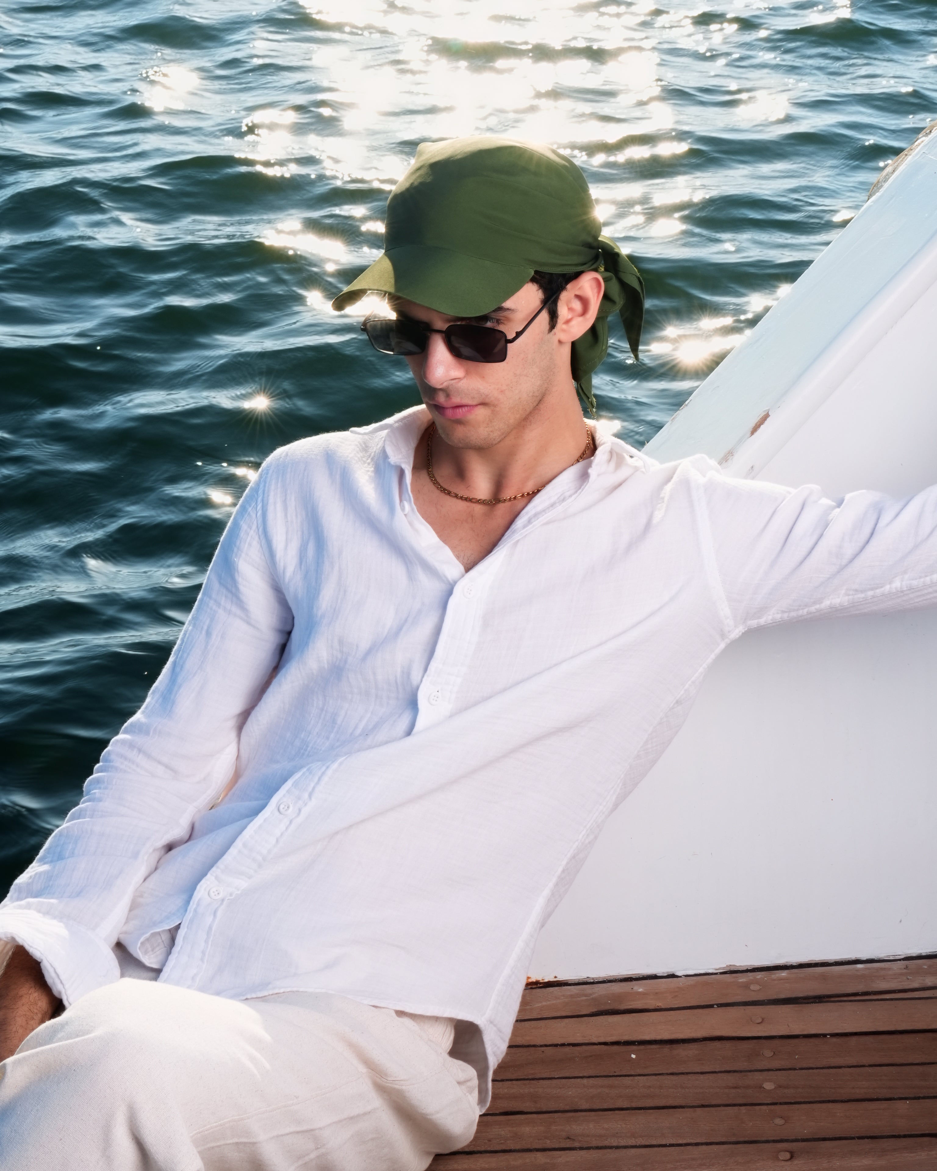 Hikage Tie Hat (Forest Green)