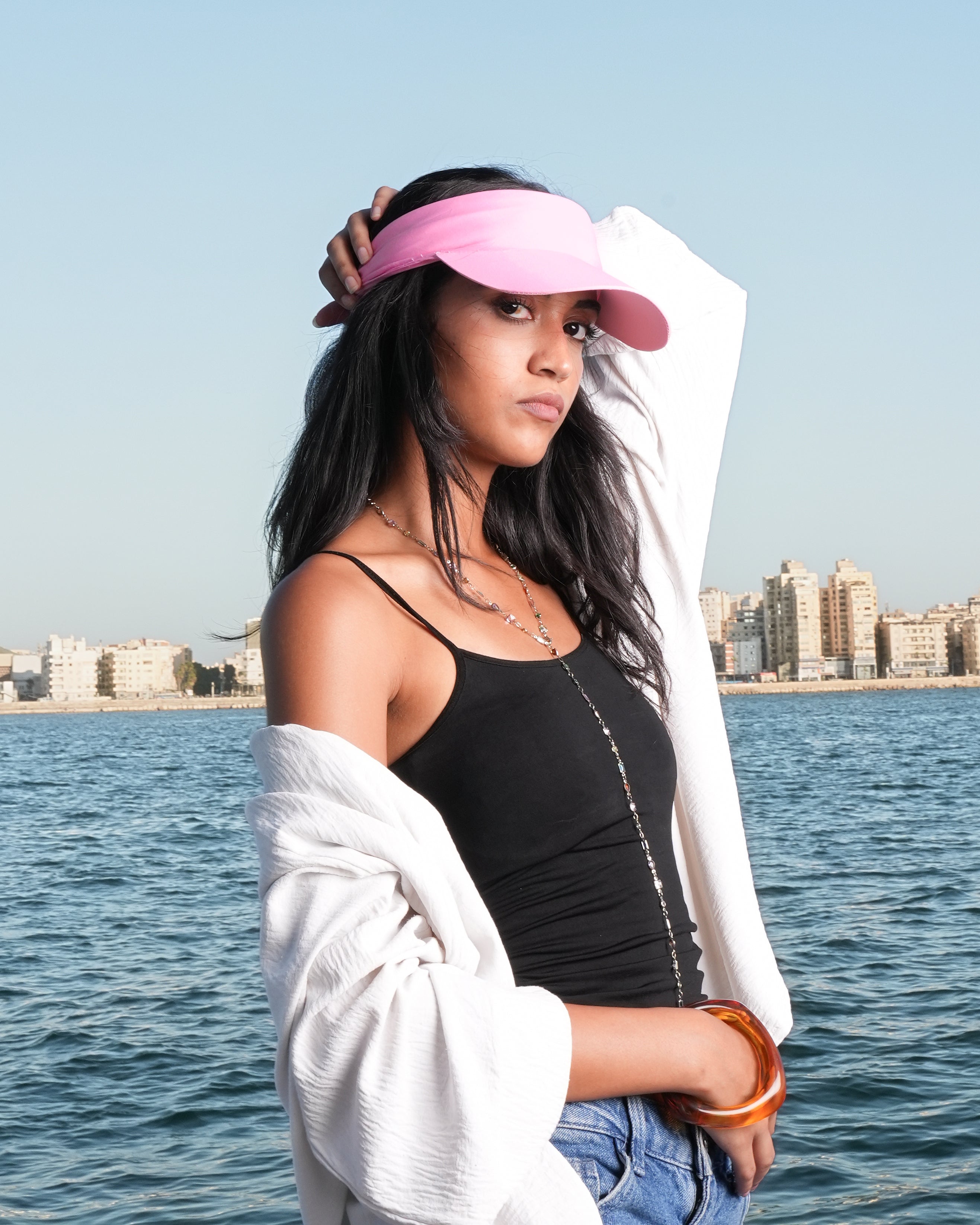 Hikage Tie Hat (Baby pink)