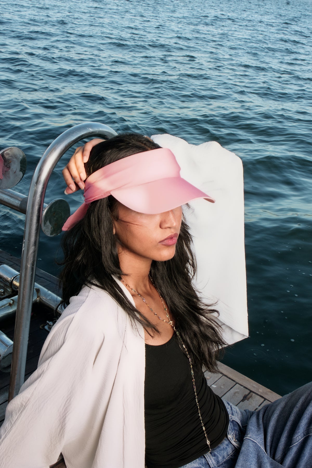 Hikage Tie Hat (Baby pink)