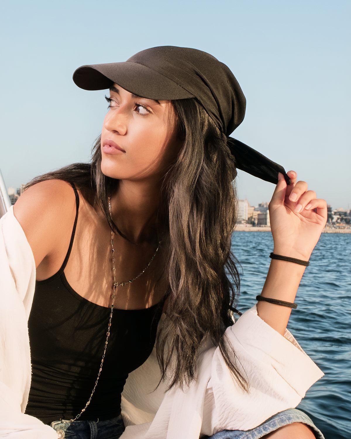 Hikage Tie Hat (Black)